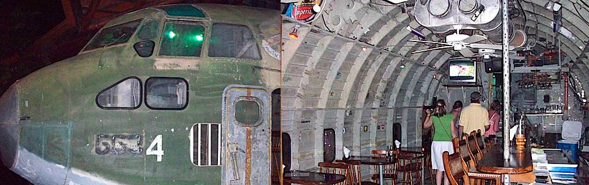 C-123 flown by Barry Seal, converted to a restaurant in Costa Rica (Images credit: Maggie Koerth-Baker, BoingBoing)