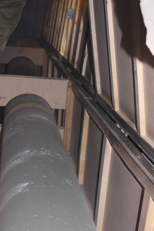 M-302 heavy rocket seized from the Klos-C container ship by Israel Defense Force commandos on March 4, 2014 during Operation Full Disclosure. (Image credit: Israel Defense Force)