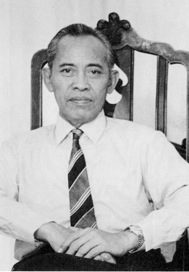 Subud cult founder Muhammad Subuh Sumohadiwidjojo of Indonesia.