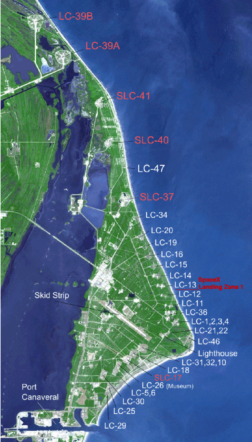 Cape Canaveral Air Force Station Launch Complexes