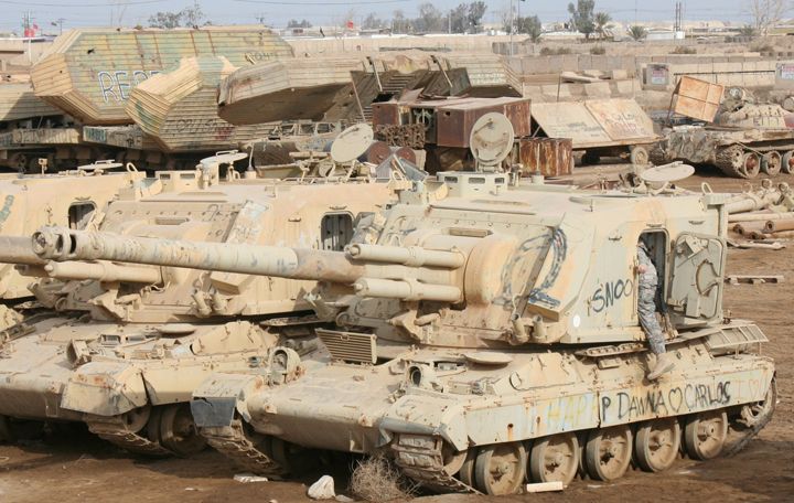 Old Iraqi tanks