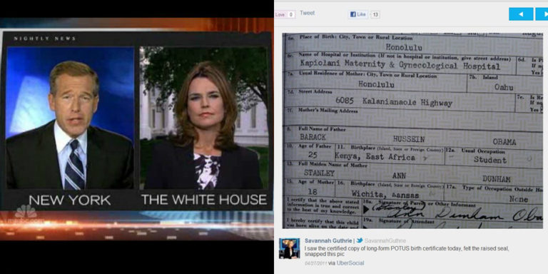 Savannah Guthrie:  Another NBC credibility disaster?