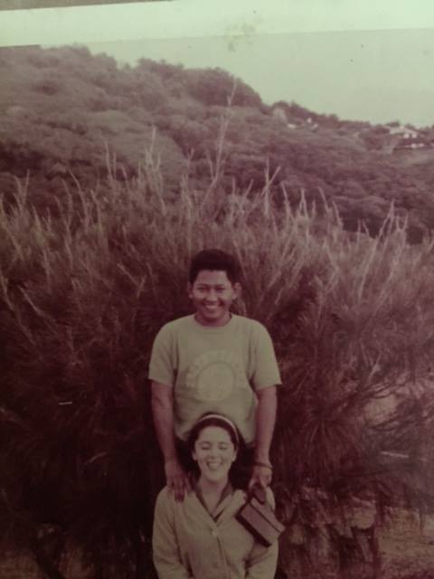 Photo appearing to show a very young Stanley Ann Dunham and Lolo Soetoro