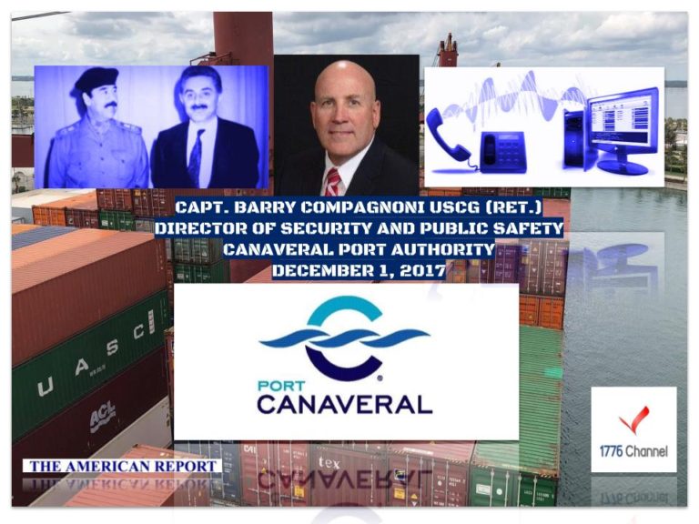Clueless:  Port Canaveral Security Director baffled about Gulftainer nuclear mastermind Dr. Jafar Dhia Jafar; “I don’t understand what you’re talking about”